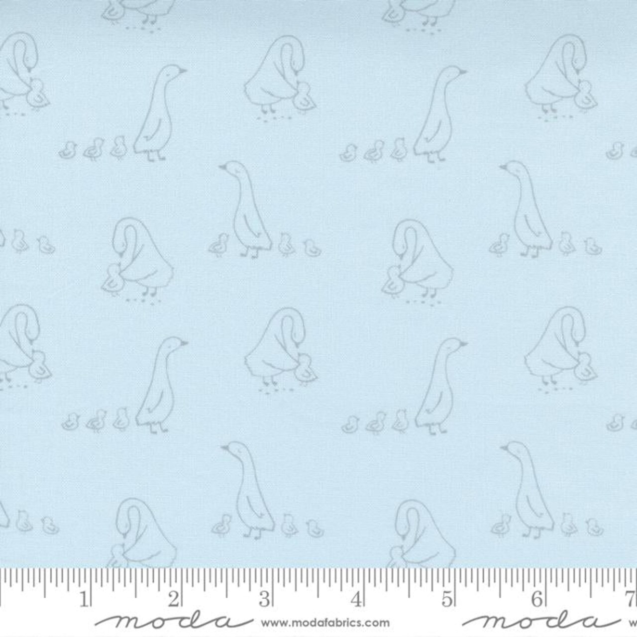 Fabric Moda Blue Duck Family Little Ducklings by the Quarter Yard 25103-15